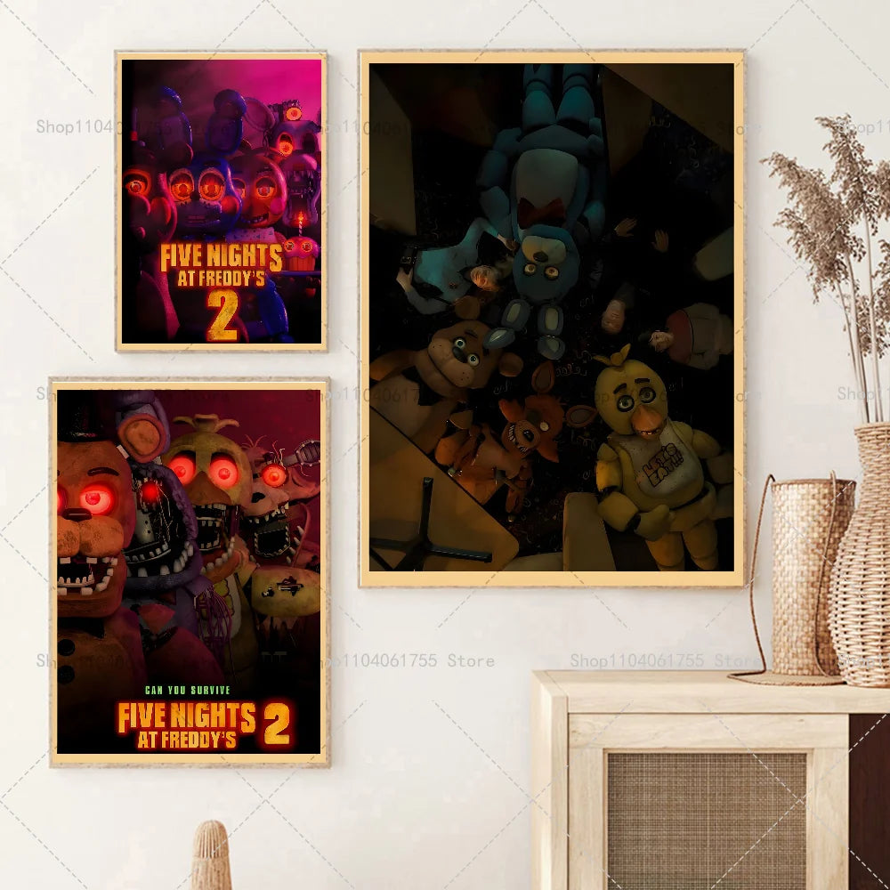 Five Nights at Freddy's Wall Poster – Self-Adhesive Waterproof Wall Art Poster Axl