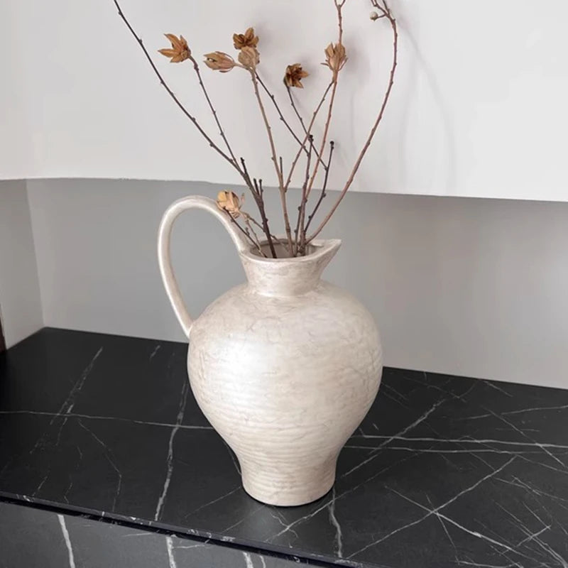 Nordic Ceramic Bud Vase Set – Wabi-Sabi Living Room Décor Ceramic Bud Vase Axl