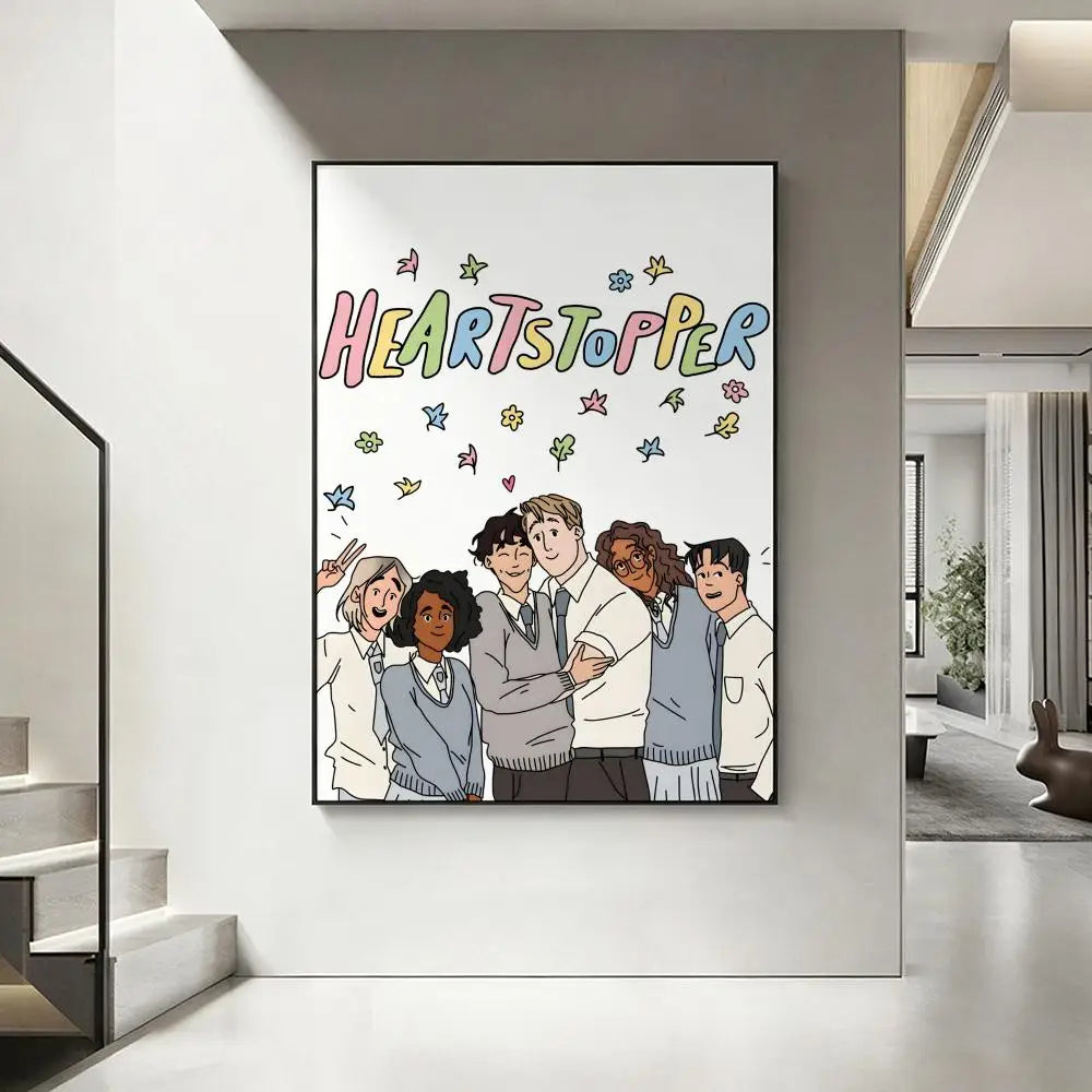 Heartstopper HD Art Poster – Waterproof Sticky Wall Decor Wall Art Poster Axl White4 50X70cmNoframe