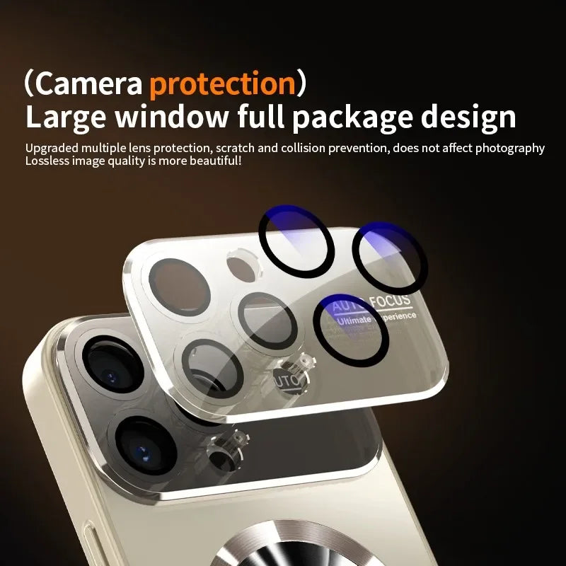 Titanium Matte MagSafe iPhone Case with Camera Lens Guard iPhone MagSafe Case Axl