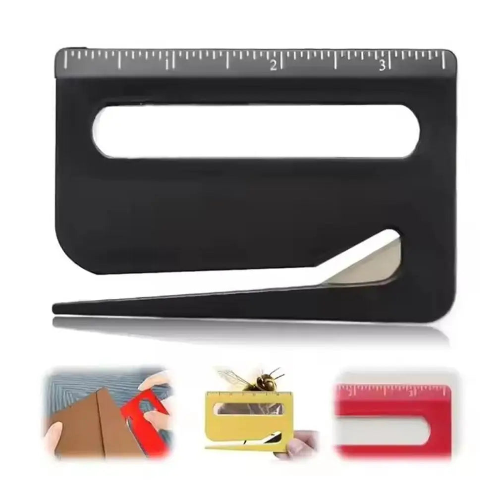 Mini Envelope Opener with Magnifier & Scale | Safety Letter Cutter Envelope Letter Opener Axl