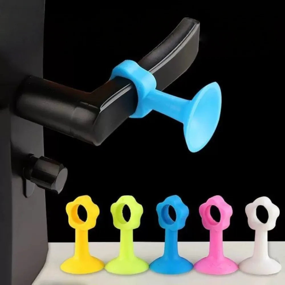 Silicone Door Stopper Wall Protector No Drill 5-Pack Door Stopper Axl