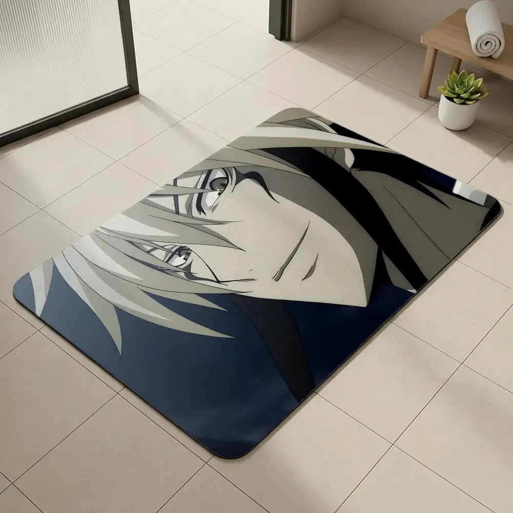 Nurarihyon no Mago Anime Diatomite Bath Mat – Quick Dry Anime Bath Mat Axl White3 50x80cm
