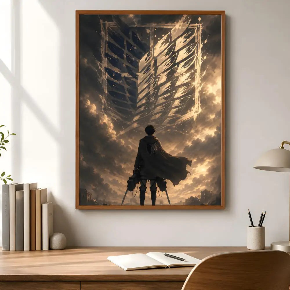 Attack on Titan Wall Poster – Waterproof PVC Peel & Stick HD Art Anime Wall Poster Axl