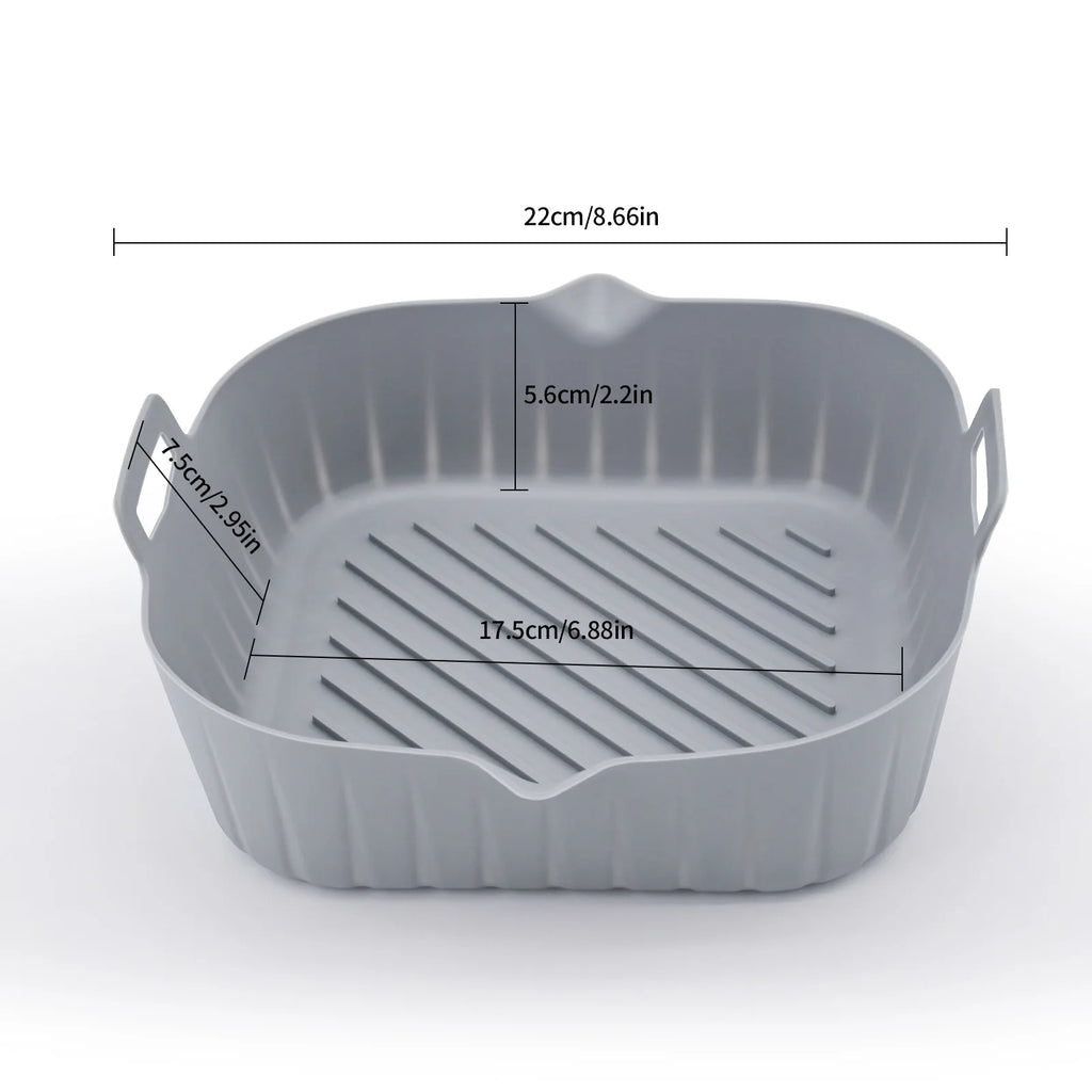 Reusable Silicone Air Fryer Liner Square Baking Tray Mat Silicone Baking Mat Axl