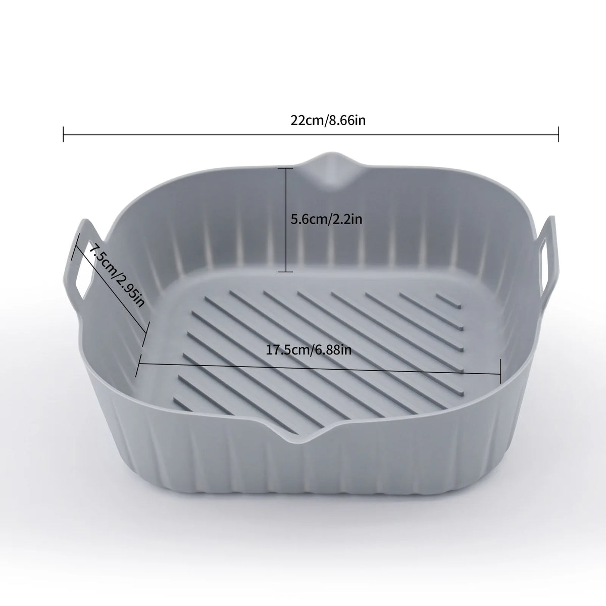 Reusable Silicone Air Fryer Liner Square Baking Tray Mat Silicone Baking Mat Axl