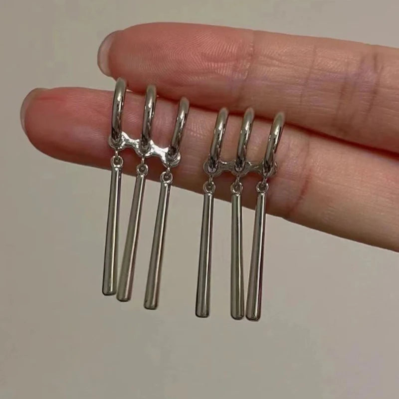 Zoro Anime Cosplay Earrings – Fake Triple Dangle Set Anime Cosplay Earrings Axl