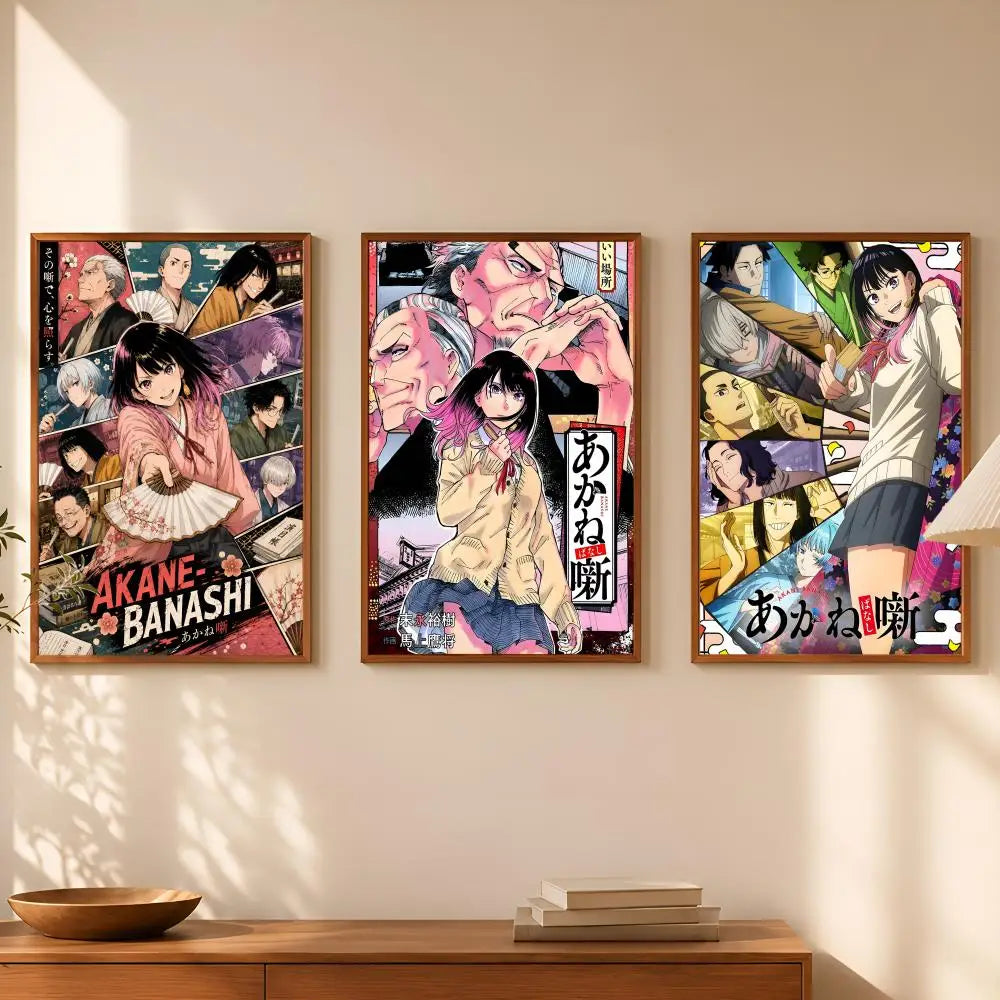 Akane-Banashi Anime Self-Stick HD PVC Wall Art Poster Anime Wall Poster Axl