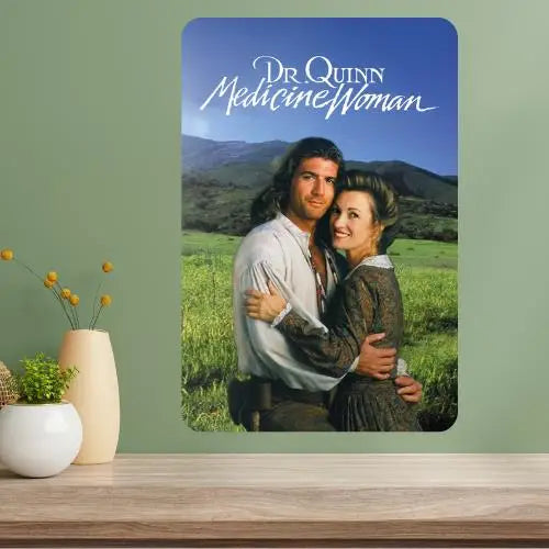 Dr. Quinn Medicine Woman Metal Poster Sign – Retro TV Décor Metal Wall Sign Axl aluminum sign aluminum 14x20cm