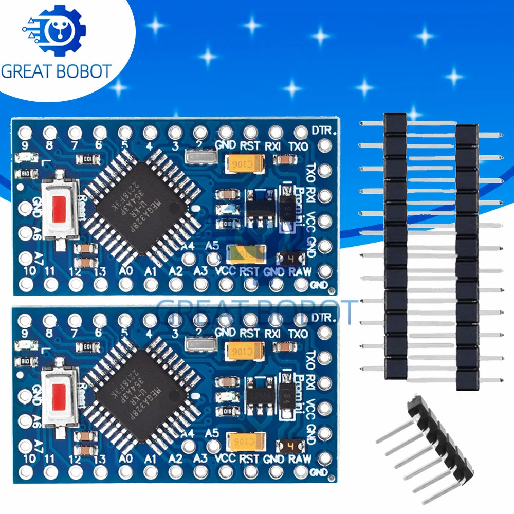 Pro Mini ATMEGA328P 5V/16MHz & 3.3V/8MHz Arduino Board Microcontroller Board Axl