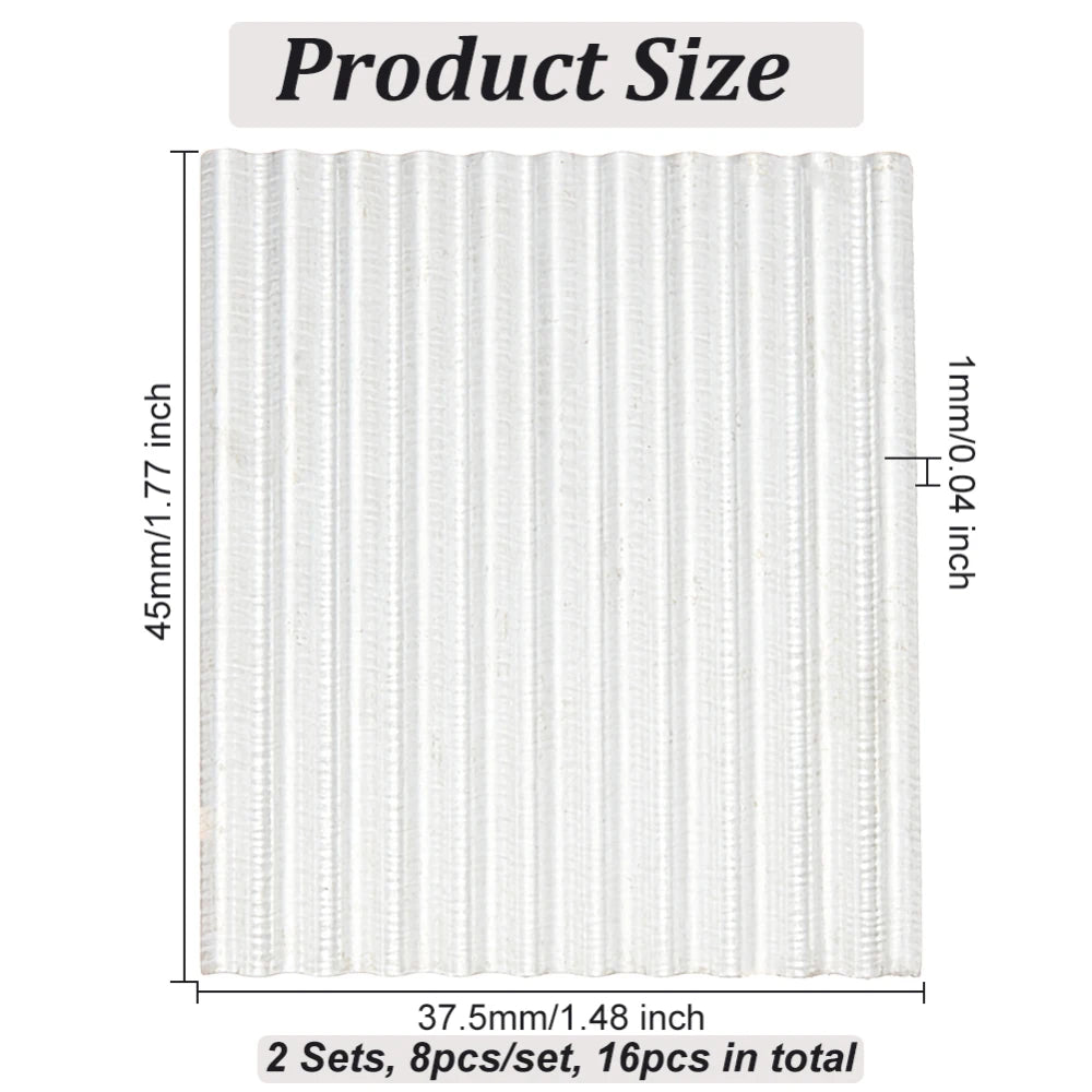 16Pcs Miniature Corrugated Roof Tiles – Scale Model Iron Sheets Miniature Model Tiles Axl AECH04-04530