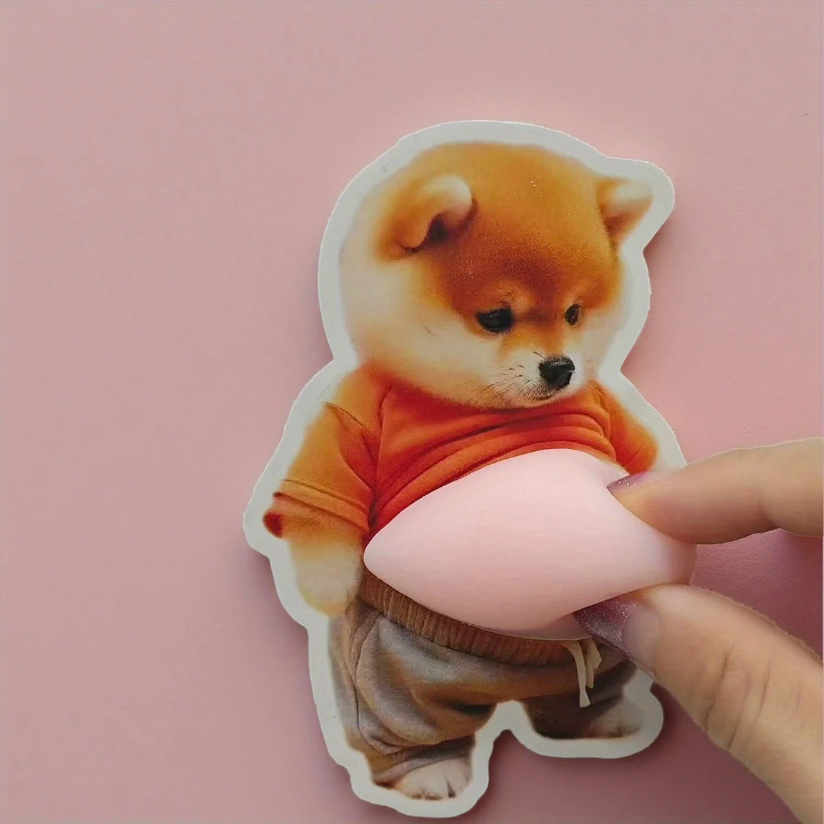 10-Pack 3D Cute Puppy Phone Stickers – Glitter Decoration Decorative Stickers Axl