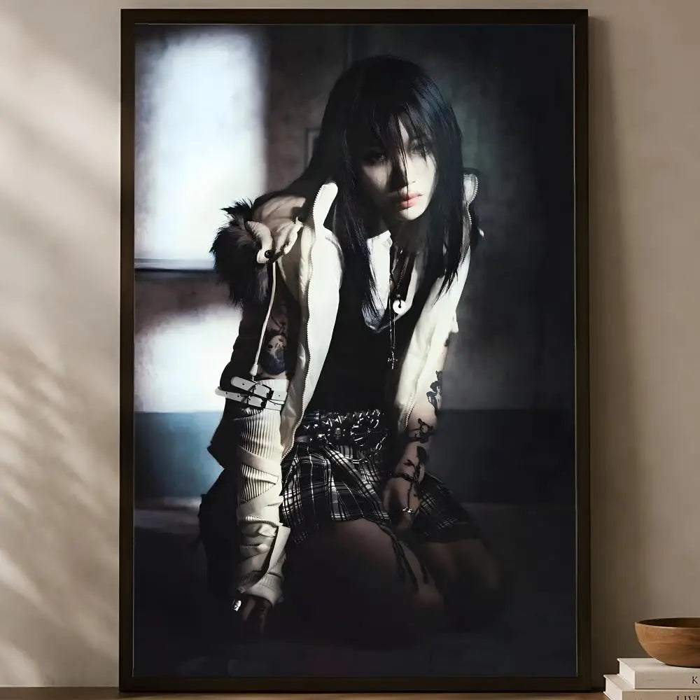 Y-yeule HD PVC Wall Art Poster – Self-Stick Home Decor Wall Art Poster Axl White06 15X20cmNoframe
