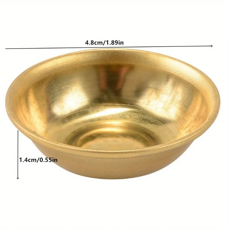 7-Piece Handmade Copper Buddhist Water Offering Bowls Set Buddhist Offering Bowls Axl