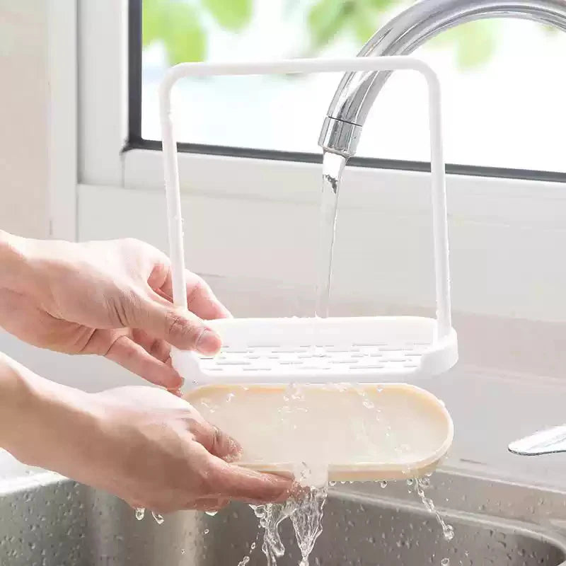 Dishcloth Drainer Rack – Kitchen Countertop Towel Holder Kitchen Towel Rack Axl