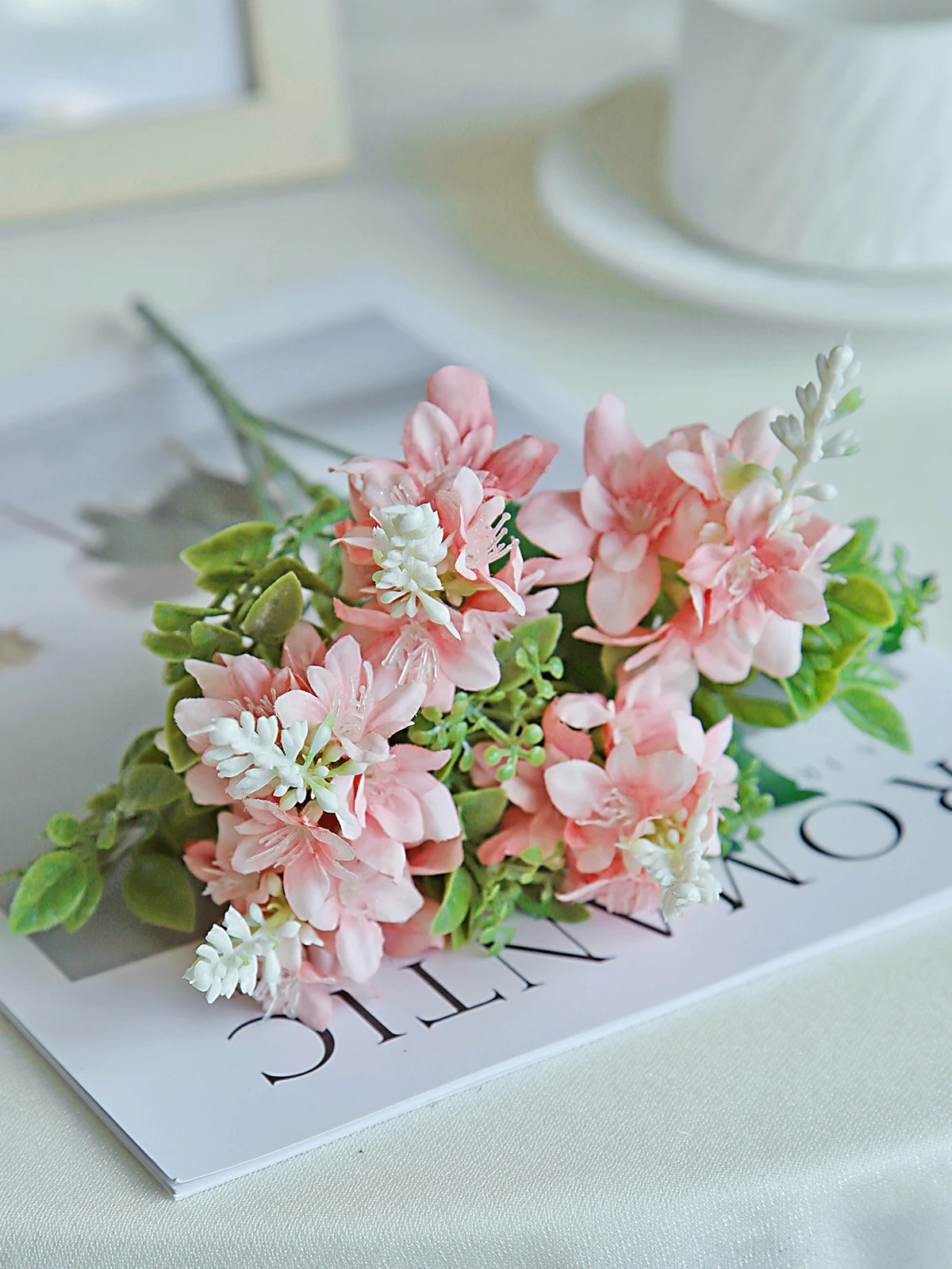 Silk Yucca Gloriosa Artificial Flower Bouquet | Wedding & Home Artificial Flower Bouquet Axl Pink 1 PC
