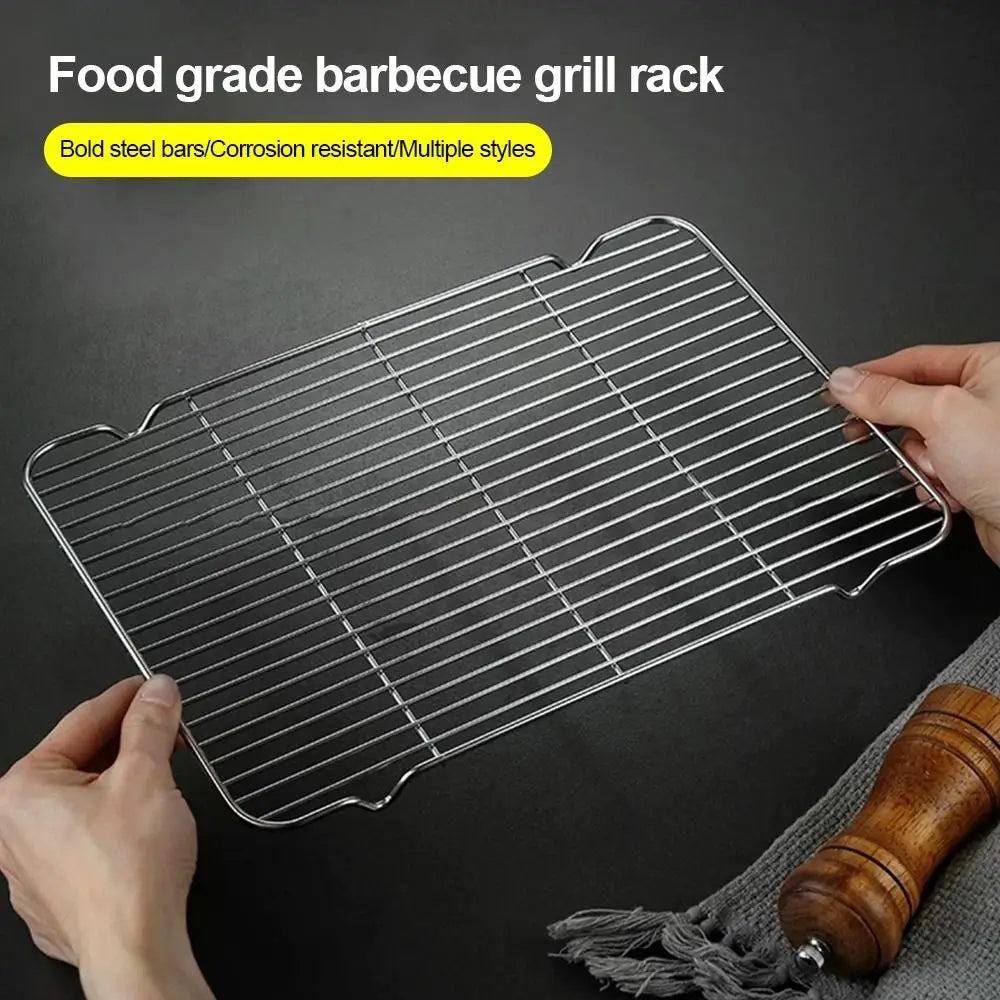 Stainless Steel BBQ Grill Rack – Non-Stick Cooling & Baking Tray Cooling & Grill Rack Axl