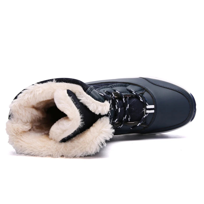 AZGB Women's Waterproof Snow Boots – Chunky Platform Ankle Women's Snow Boots Axl