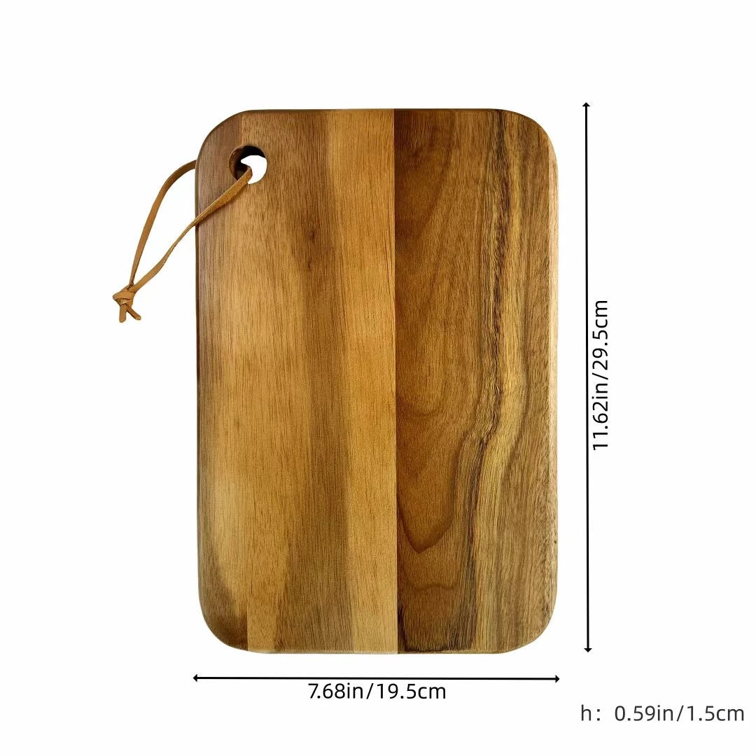 Large Acacia Wood Cutting Board – Meat, Veg, Fruit & Cheese Wood Cutting Board Axl Random wood grain A