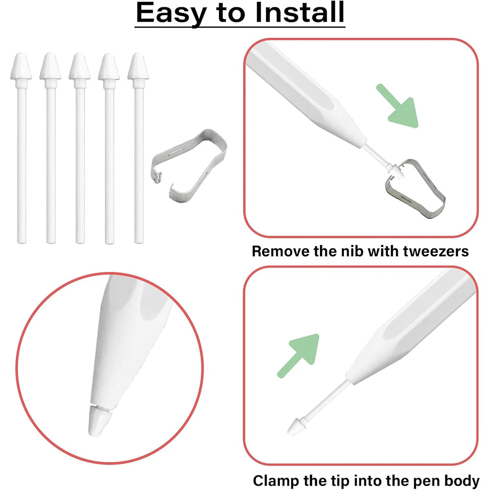 Samsung Galaxy Tab S11 & S11 Ultra S Pen Replacement Tips 5-Pack Stylus Pen Tips Axl
