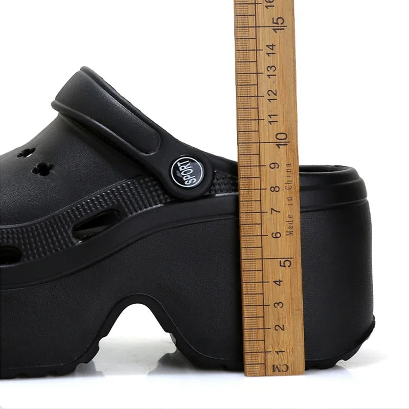 Women's EVA Chunky Platform Clogs – Closed Toe Beach Slides Platform Clogs Axl