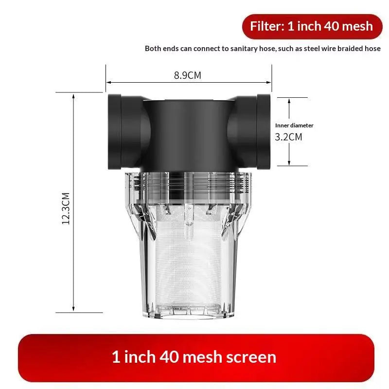 Garden Irrigation Prefilter 1/2" 3/4" 1" | Drip & Sprinkler System Irrigation Prefilter Axl 1 Inch 40Mesh