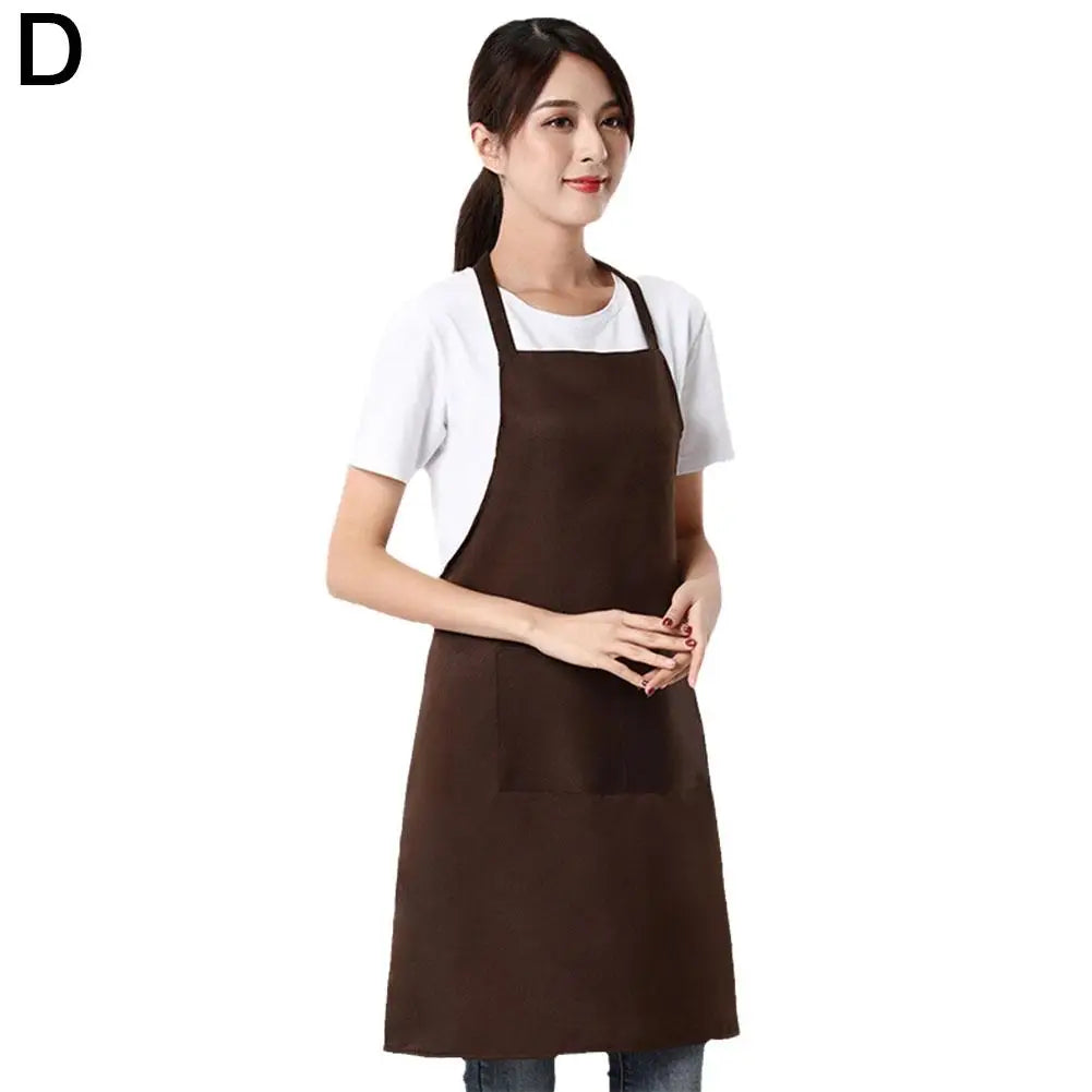 KITPIPI Unisex Waterproof Adjustable Sleeveless Chef Apron Sleeveless Apron Axl D