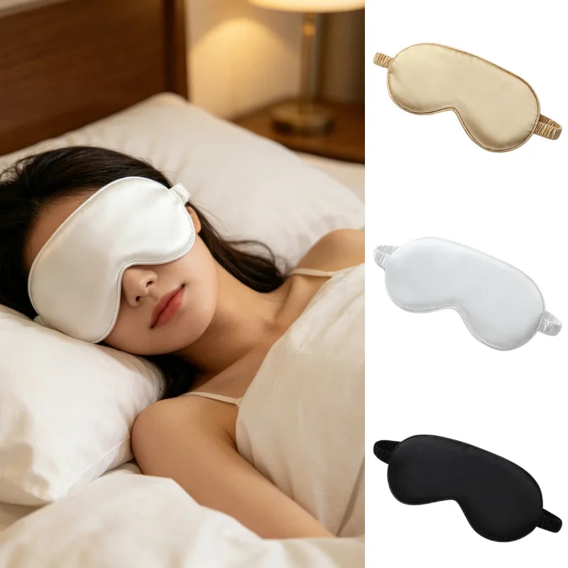 Silk-Feel Sleep Eye Mask – Light Blocking Satin & Adjustable Strap Sleep Eye Mask Axl
