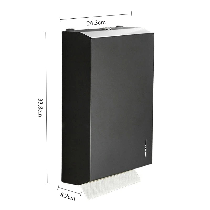 Stainless Steel Wall Tissue Box – Large Rectangular Napkin Holder Tissue Box Holder Axl