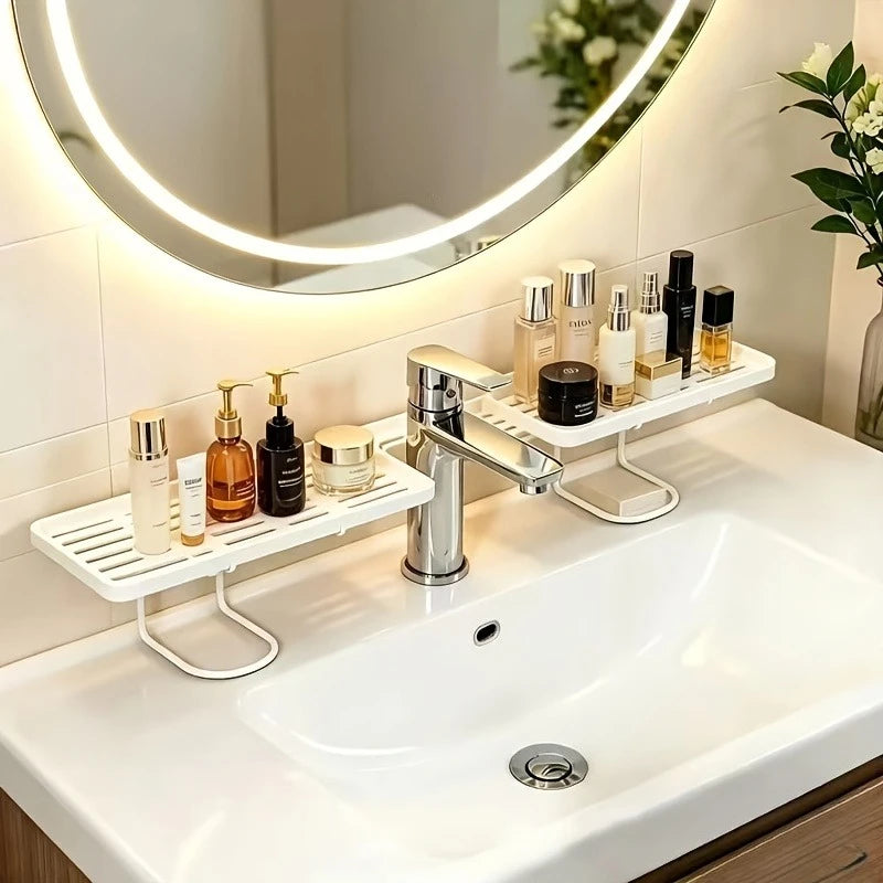 Bathroom Sink Organizer – Faucet Hanging Storage Shelf Sink Storage Rack Axl