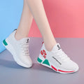 Women's Floral Breathable Mesh Tennis Sneakers – Lightweight Women's Tennis Sneakers Axl WHITE 39