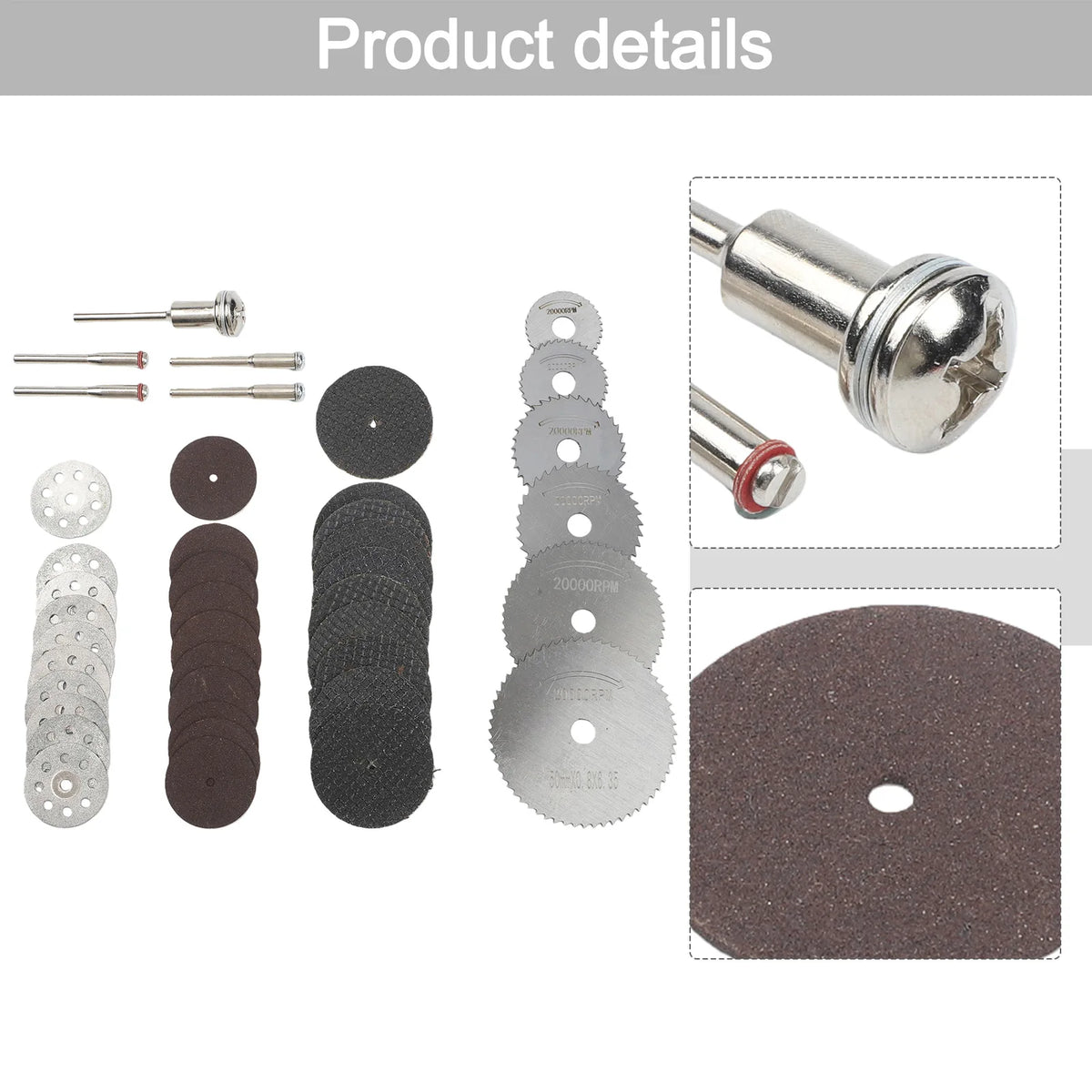 41-Pc HSS Circular Saw Blades & Cut-Off Wheels for Rotary Tools Rotary Cutting Set Axl