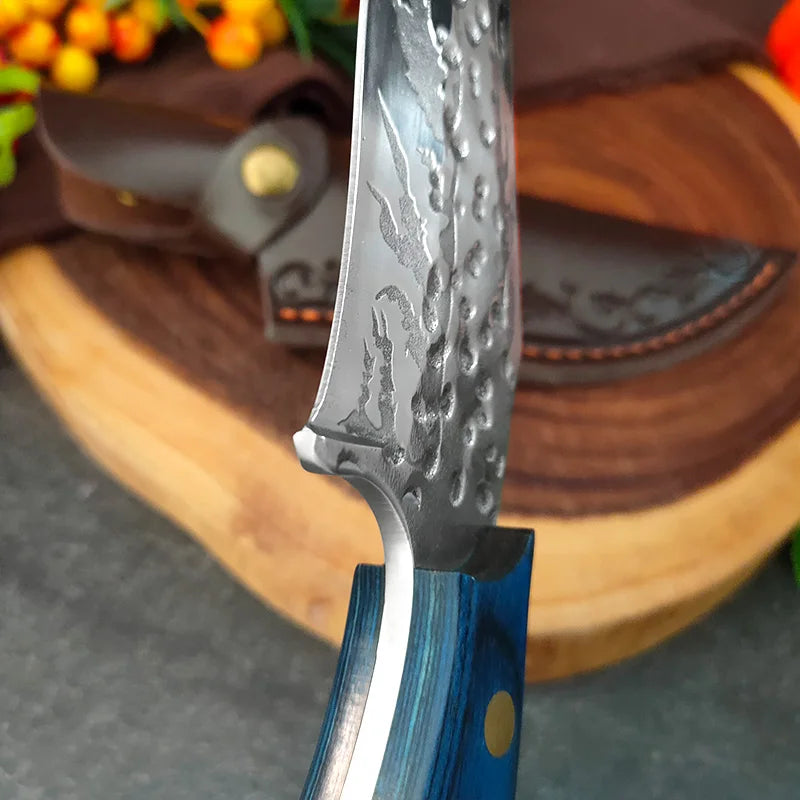 InLeung Hand Forged Stainless Steel Utility Chef Knife Utility Chef Knife Axl