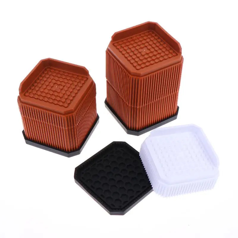 Heavy-Duty Adjustable Furniture Risers – Bed & Sofa Leg Lifters Furniture Risers Axl