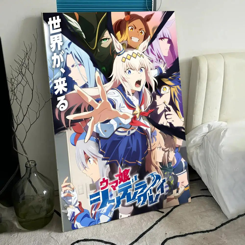Pretty Derby Anime HD Canvas Wall Art Poster | Home Decor Canvas Wall Poster Axl