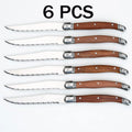 Serrated Steak Knives Set 4/6/8 Piece – Wood Handle Cutlery Steak Knife Set Axl 6 PCS