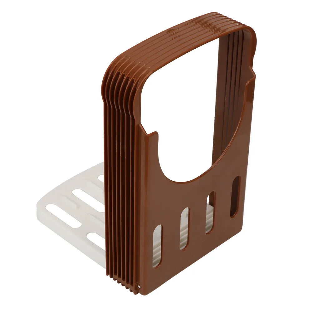 Foldable Bread Slicer Stand – 4 Thickness Settings | NICEYARD Bread Slicer Guide Axl Brown