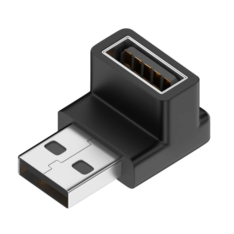 90° USB 3.0 Right Angle Adapter Male to Female 10Gbps USB Angle Adapter Axl