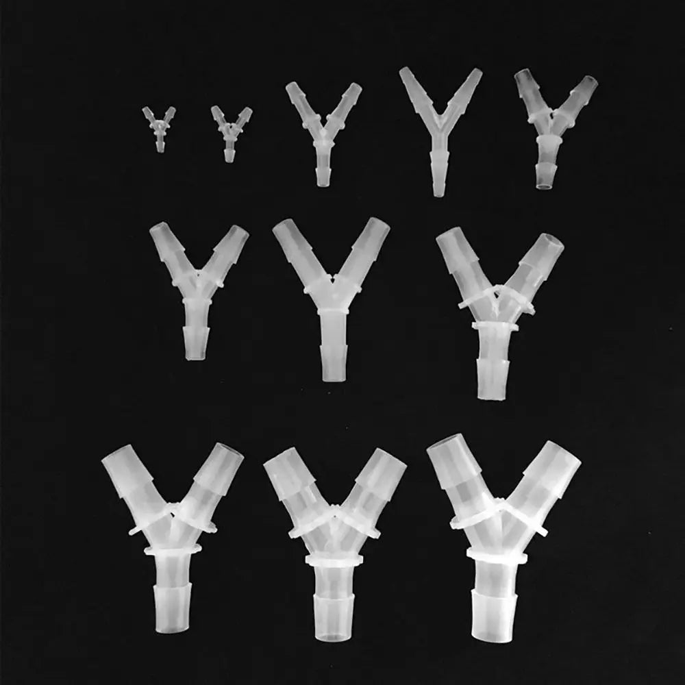 10-Pack Y-Type Tee Connectors – 3-Way PP PE Hose Fittings Hose Tee Connectors Axl