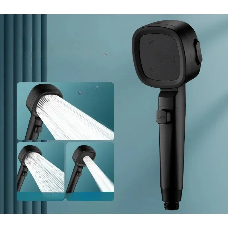 3-Mode High Pressure Water-Saving Handheld Shower Head Handheld Shower Head Axl