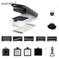 KEMORELA 15-in-1 Vegetable Chopper with Container | Onion Chopper Vegetable Chopper Axl 14 in1 Black cover