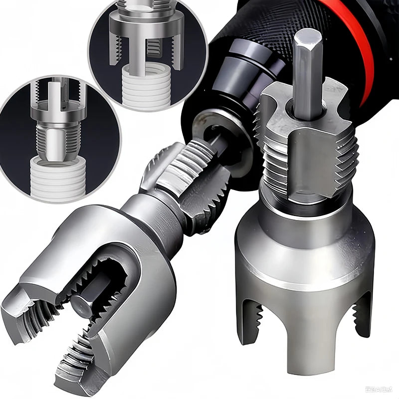 PVC Pipe Thread Cutting Tool – Internal & External Threader Kit Pipe Threading Tool Axl