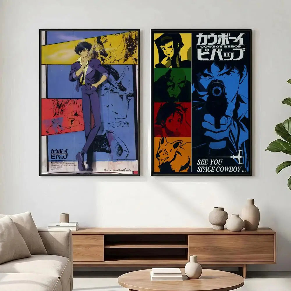 Cowboy Bebop Anime Poster – HD Waterproof Wall Art Decor Anime Wall Poster Axl