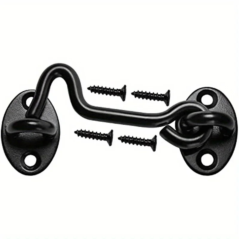Rust-Resistant Sliding Barn Door Lock – Eye Hook Latch & Screws Door Lock Latch Axl
