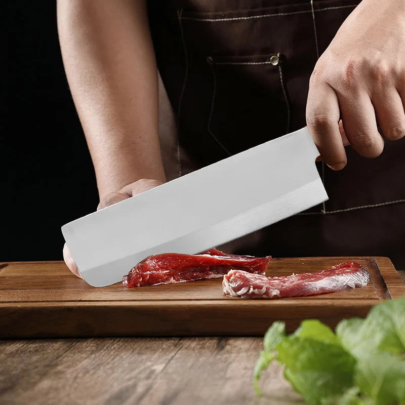 Professional Chef's Knife – Carbon Steel & Wooden Handle Chef's Kitchen Knife Axl