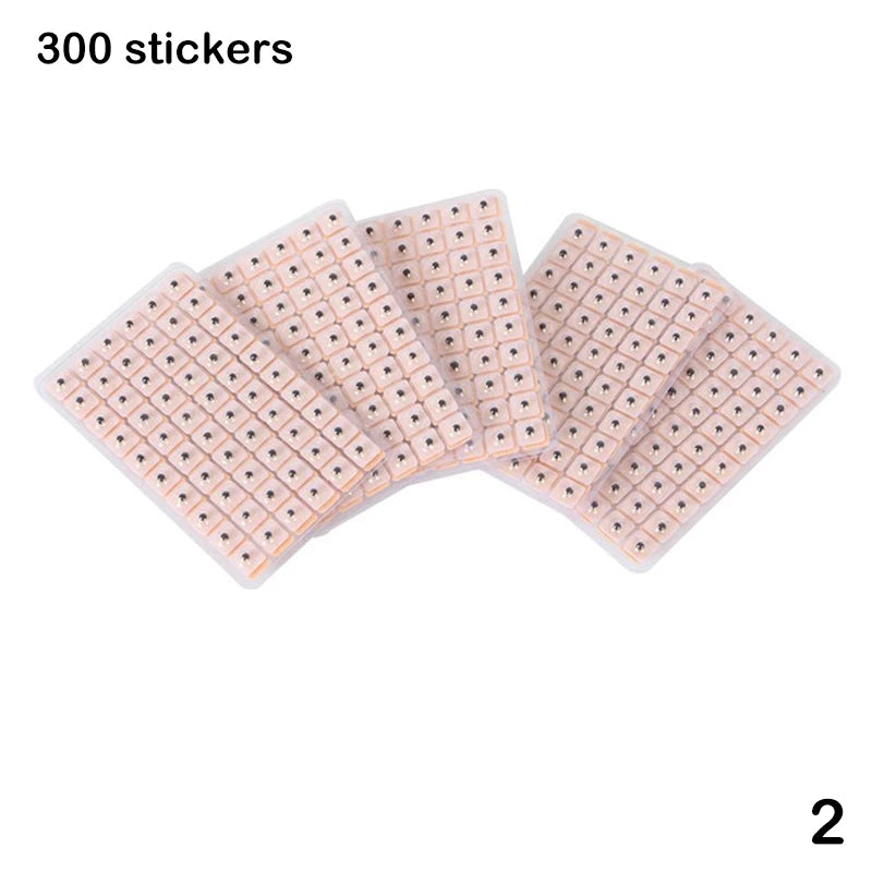 300 Ear Acupressure Seed Bead Stickers – Needle-Free Massage Ear Acupressure Stickers Axl onesize