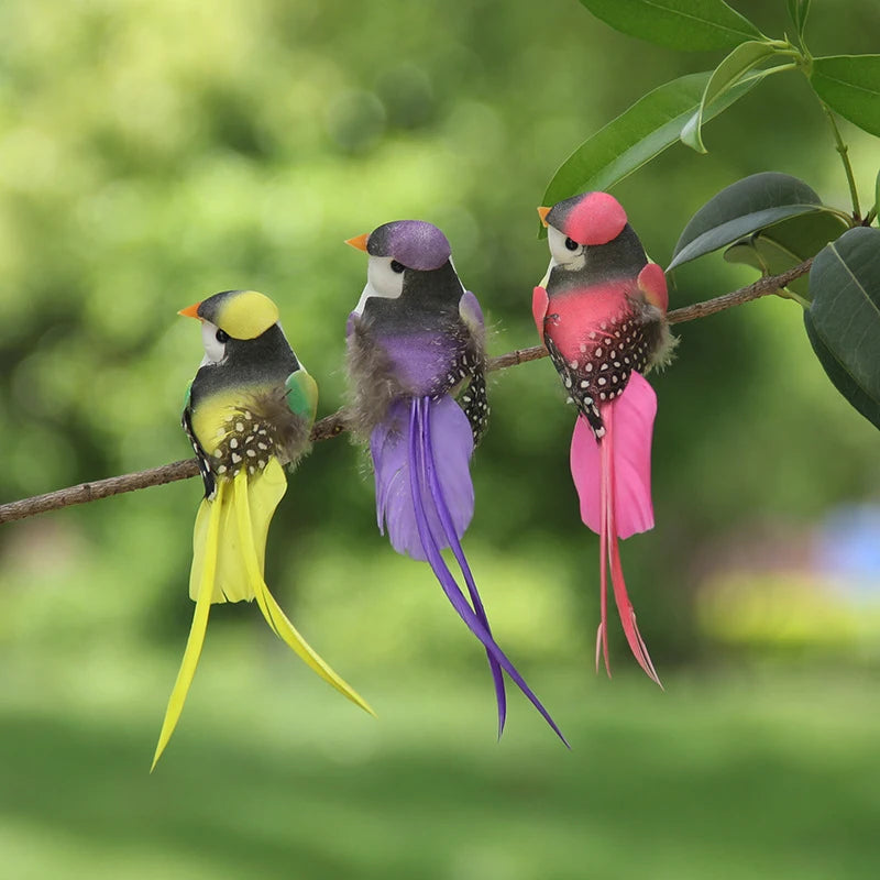 Swallow Tail Bird Clip – Handmade Artificial Bird Ornament Artificial Bird Ornament Axl