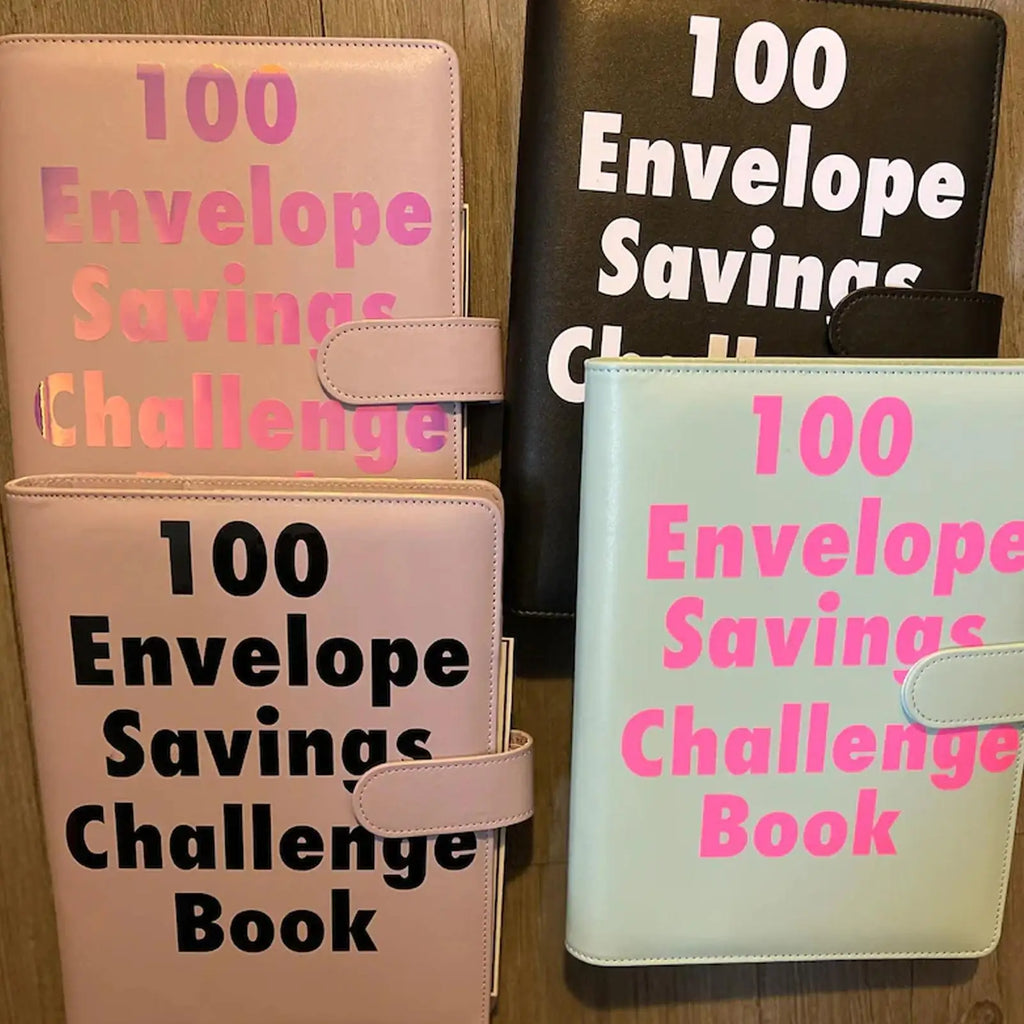 100 Envelope Challenge Binder – Budget Binder with Cash Envelopes Budget Savings Binder Axl