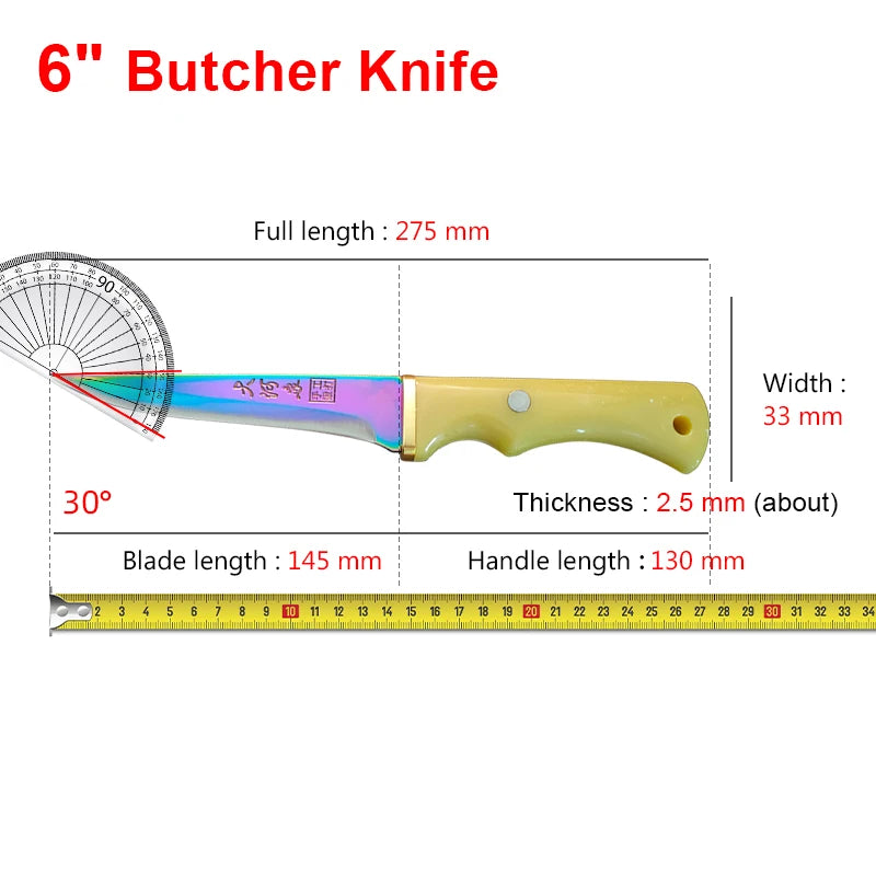InLeung Stainless Steel Boning Knife – Forged Chef Kitchen Knife Kitchen Knife Axl