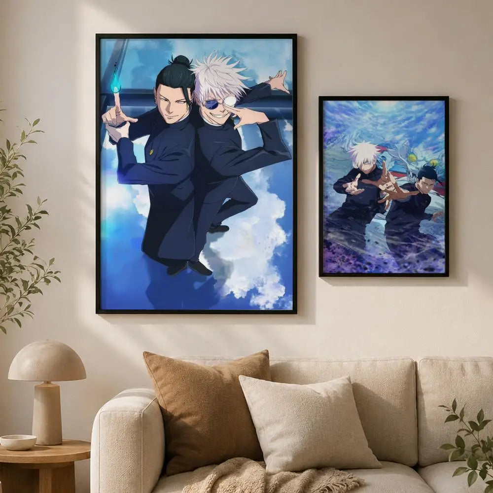 Suguru Geto Anime Poster – Waterproof Self-Adhesive Wall Art Anime Wall Poster Axl